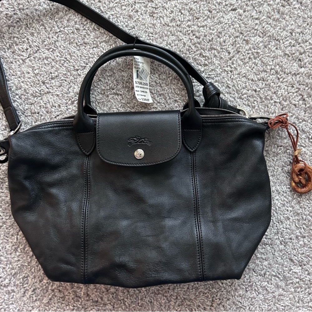 Longchamp Le Pliage Cuir Leather Tote Bag Shoulder Bag - brand new